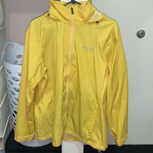 Columbia Yellow Rain Jacket